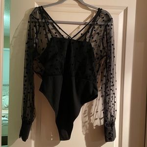 Medium mesh polka dot bodysuit Medium